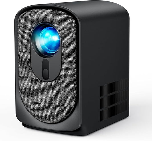 Wireless Mini Projector with WiFi and Bluetooth 5G, Portable Projector Support 4K Movie Video Projection, Electric Focus 350ANSI Phone Projector Home and Outdoor Cinema with HDMI Cable