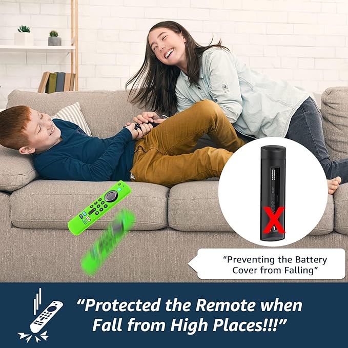 [3-Pack] Climberer Firestick Remote Cover Compatible fireStick Remote Easier to find, Compatible with Firestick 4k HD | FireCube | FireStick HD Remote (Fluorescent Green/Yellow/Pink)