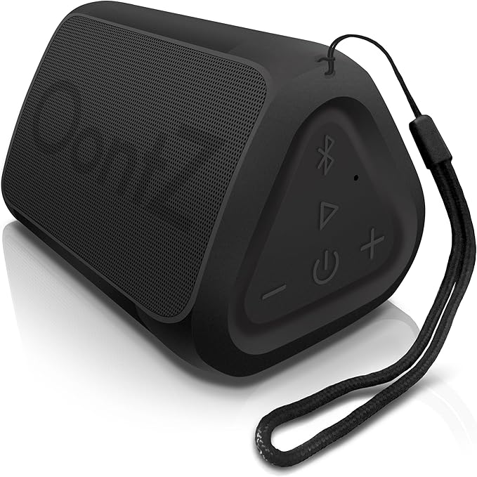 OontZ Angle Solo Portable Bluetooth Speaker 5.0-5W Sound, 10-Hr Battery, 100ft Wireless Range, IPX5 Water-Resistant, Budget-Friendly Small Speaker for Travel, Party, Outdoor or Home (Black)
