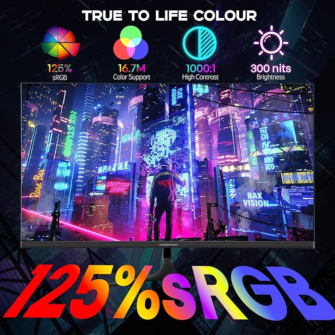 27 inch 1440P Gaming Monitor, 180Hz/144Hz Fast IPS 2K Computer Monitor with Speaker, Free-Sync & G-SYNC, 125% sRGB, HDR10, HDMI x2, DisplayPort x2, Compatible with Switch/Xbox/PS5, VESA Mountable