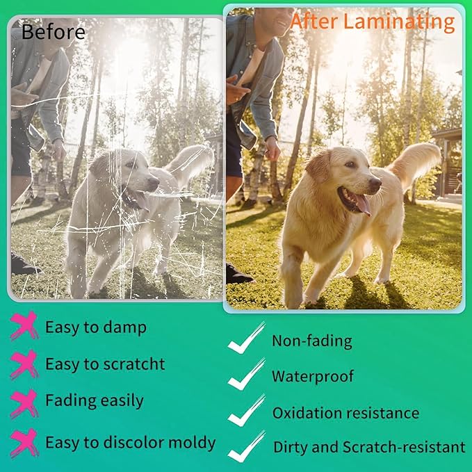 100 Pack Laminating Sheets 5 Mil Thickness, 9 X 11.5 inch Clear Thermal Laminating Pouches (Letter Size), for Education Supplies & Craft Supplies (5Mil - 100Pack)