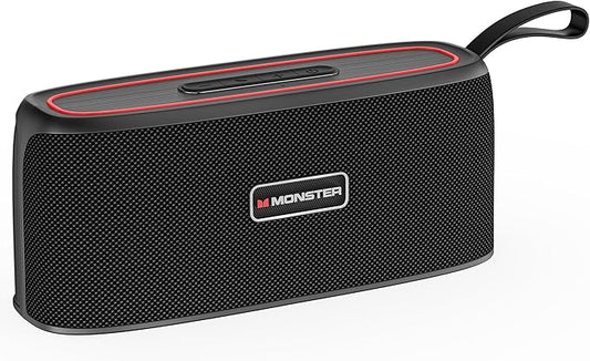 Monster Shock Portable Bluetooth Speaker, True Wireless Speaker, 30W Loud Stereo Sound, IPX6 Waterproof,17 Hours Playback, Bluetooth 5.4 TWS Pairing ，Outdoor Speakers with Handle