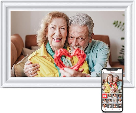 Frameo WiFi Digital Picture Frame, Birthday Gifts for Women, 10.1 Inch 1280 * 800IPS Touch Screen Digital Photo Frame, 32GB Memory, Auto-Rotate, Share Picture Video, Birthday Gift for Mom, Dad, Wife