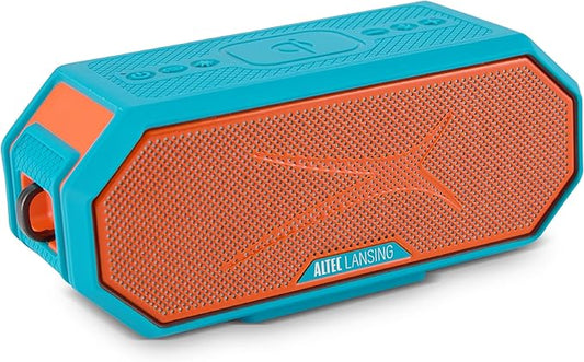 Altec Lansing - Portable Bluetooth Speaker HYDRABLAST 2.0, Waterproof IP67, 20W Output Power, Magnetic Bluetooth Speaker (Miami Dolphins)