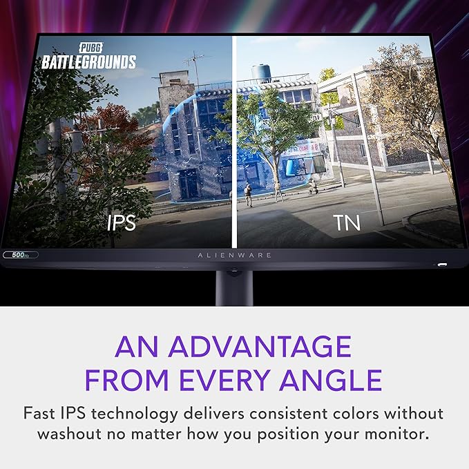 Alienware AW2524HF Gaming Monitor - 24.5-inch (1920x1080) 500Hz (Overclock) 0.5ms Display, Height/Tilt/Swivel/Pivot Adjustability, 3yr Advanced Exchange-Black