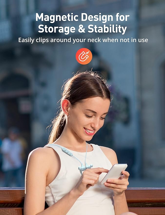 Wireless Headphones, Bluetooth 5.2 Stereo aptX Wireless Earbuds Bass Bluetooth Earbuds Bulit-in Mic with 16H Playtime, Magnetic, IPX7 Waterproof Perfect for Sport, Gym