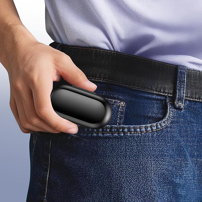 Lanteso True Wireless Bluetooth 5.3 Earbuds, 48H Playtime,Light Weight Headphones in Ear Buds Built in Mic Headset Premium Sound with Deep Bass,Clear Calls Earphones for Sports Workout Black