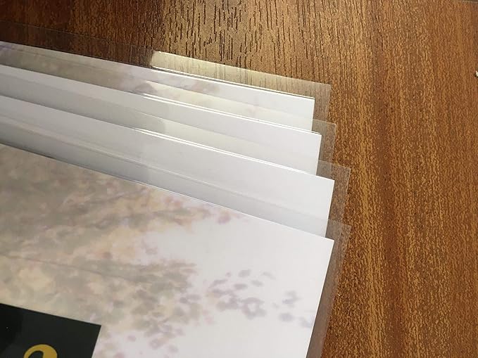 RBHK Thermal Laminating Pouches, 100 Pack Laminating Sheets, 3 Mil, 8.9 x 11.4 Inches, for Use with Thermal Laminators, Letter Size Sheets