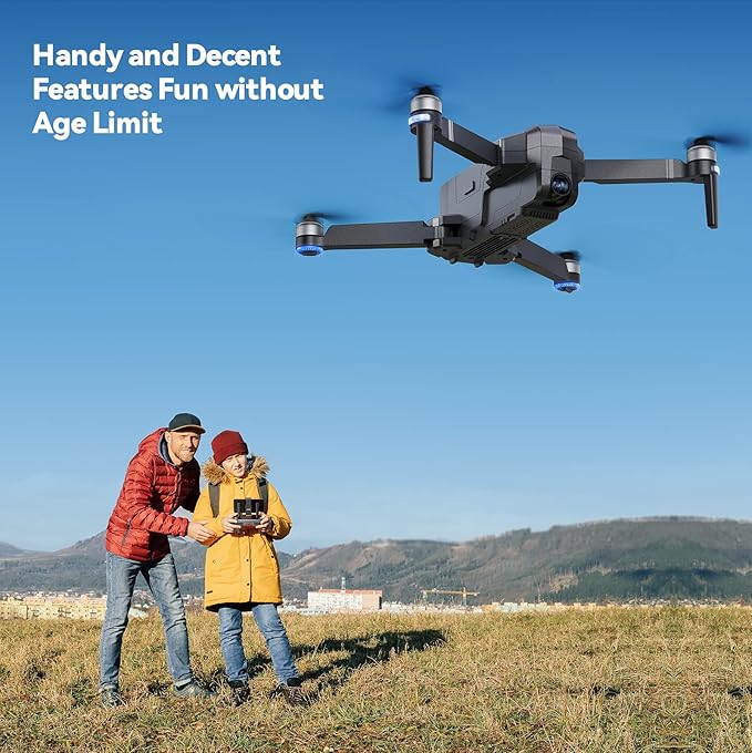 Ruko F11PRO Drones with Camera for Adults 4K UHD Camera, 60 Mins Flight Time with GPS Auto Return Home, Brushless Motor, Black (with Carrying Case)