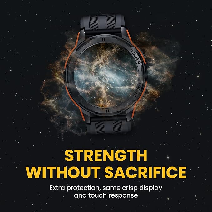 Hard Hat Smartwatch Screen Protector, Scratch Resistant, Impact Absorbing, Ultra-Clear, Touch Responsive, Easy Install, Fits Hard Hat Foreman Smart Watch for Men