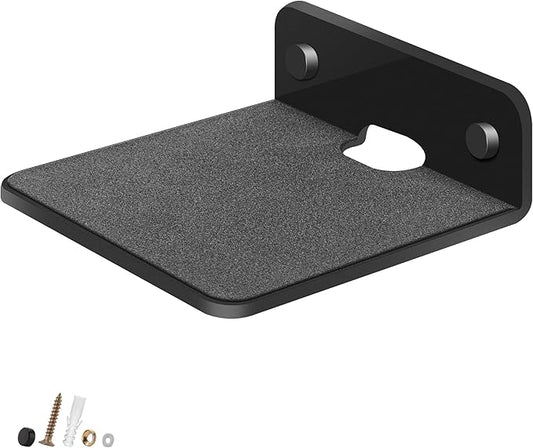 Metal Speaker Wall Mount - 4.25" Smart Device Holder for Google Nest Cam, Echo Dot, Small Speakers, Baby Monitor, Alexa (4.4lbs Capacity,2 Pack)