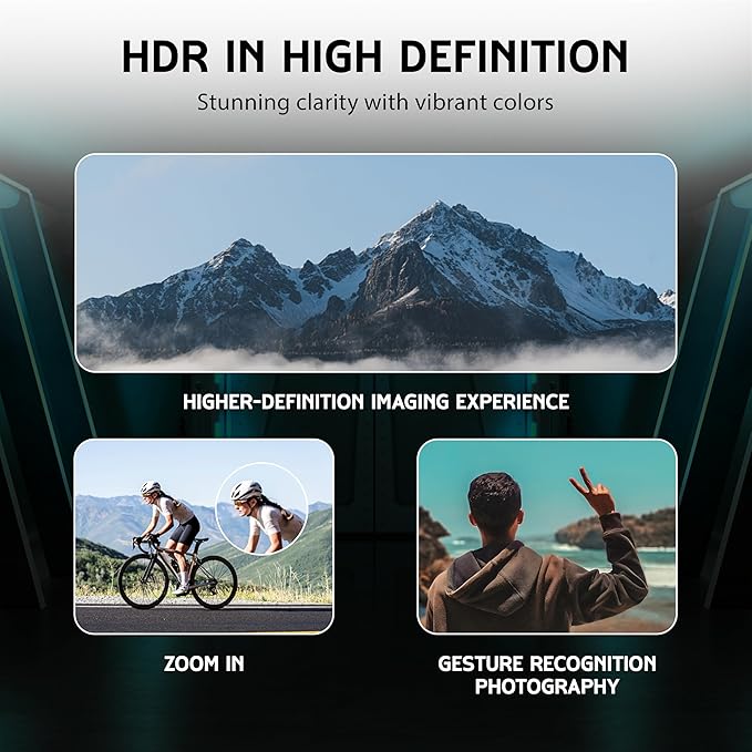 Foldable Drone with Camera – Beginner Drone for Kids & Adults ,2K Dual Camera ,Foldable Remote Control Quadcopter with Voice Control, FPV, Obstacle Avoidance, Gestures Selfie, Altitude Hold, One Key Start, 3D Flips, 2 Batteries, Toy for Beginners.