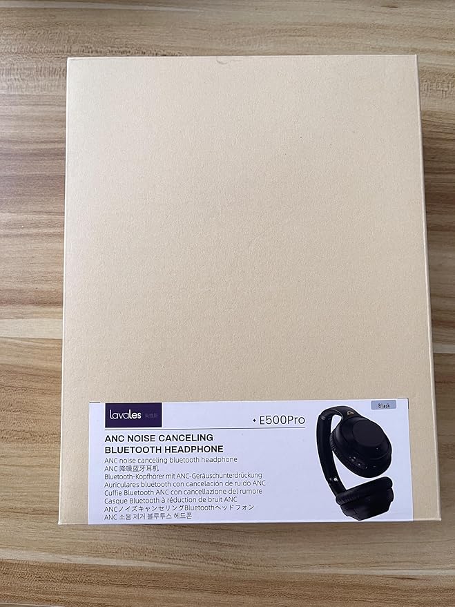 Bluetooth 5.2 Hybrid Active Noise Cancelling Headphones for Airplane Travel, 90H Playtime Wired and Wireless Over Ear ANC Headset for Adults, Android, Home Office