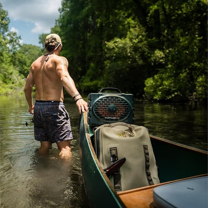 Turtlebox Original Gen 3: Portable Outdoor Bluetooth Speaker – Ultra-Loud (120dB), Waterproof (IP67), Rugged, Impact-Resistant, 3-Day Battery | Party Mode: Unlimited Pairing for Stereo Sound, Green