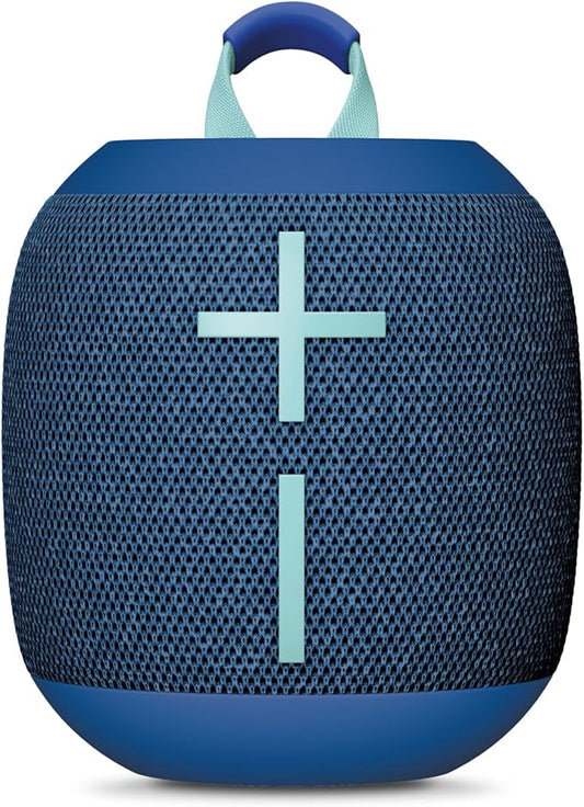 Ultimate Ears WONDERBOOM 4 Outdoor Speakers Bluetooth Waterproof with Big Bass & 360-Degree Sound, Dustproof Floating Wireless Speaker, 131ft Range - Blue