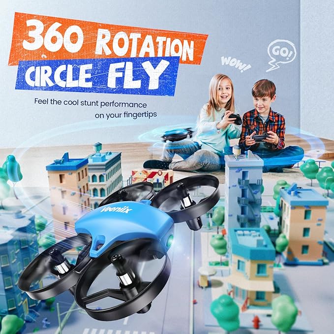 V995 Mini Drones for Kids 8-14+ and Beginners,Indoor RC Quadcopter,Small Helicopter Plane with 3D Flips,360° Rotation,Circle Fly,Auto Hover,Headless Mode and 3 Batteries,Gift for Boys and Girls