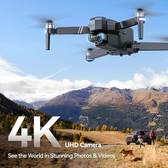 Ruko F11GIM2 Drones with Gimbal+EIS 4K Camera for Adults, 96 Min Long Flight Time 16404ft Long Range FPV, Auto Return Home with GPS, Level 6 Wind Resistance, Foldable Quadcopter