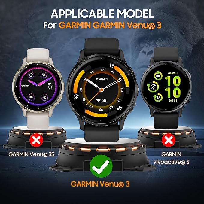 4 Pack for Garmin Venu 3 Screen Protector PMMA,Screen Protector Precise Fit Scratch Resistance for Garmin Venu 3