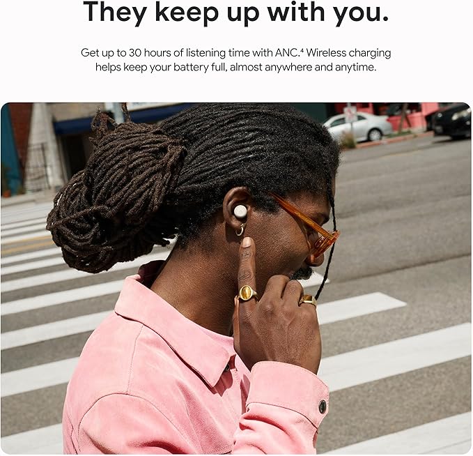 Google Pixel Buds Pro 2 - Wireless Earbuds with Active Noise Cancellation – Bluetooth Headphones - Peony