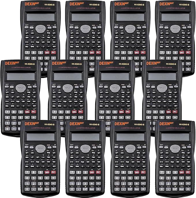 12 Packs Scientific Calculator Bulk, 2-Line Engineering Scientific Calculators Statistical Calculators College Calculator Function Calculator for Student Teacher High School Business Offices