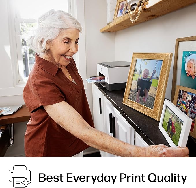 HP Smart Tank 6001 Wireless All-in-One Ink Tank Printer, Scanner, Copier with 2 years of ink included, Best-for-home, Refillable, AI-enabled (2H0B9A)