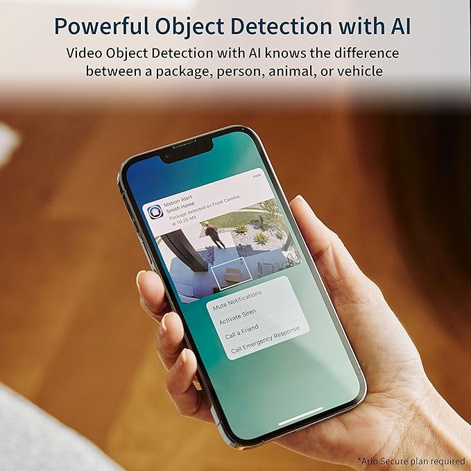 Arlo Pro 5S Spotlight Security Camera 2K HDR with Solar Panel Bundle | Outdoor | Wireless with Spotlight | Dual-Band Wi-Fi | 12X Zoom, Color Night Vision | Battery gets Charged with Solar Panel, Black