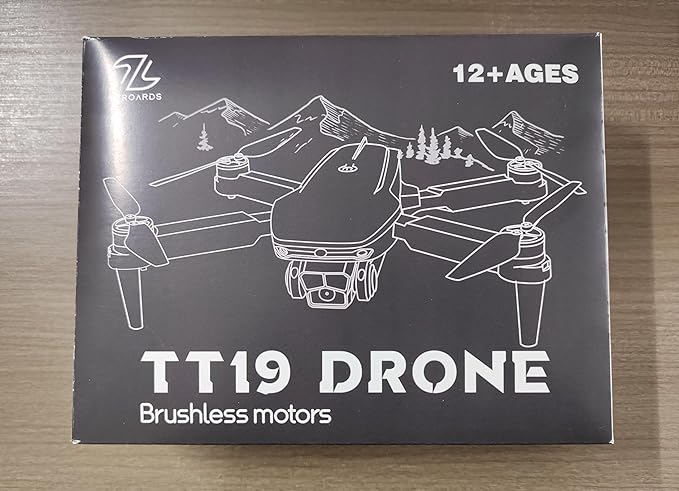 TT19 Drone with Camera 1080P for Adults, Drones with 270° Obstacle Avoidance Function, Brushless Motor, Level 3 Wind Resistance, Foldable Quadcopter Mini Drone for Beginners, Orange