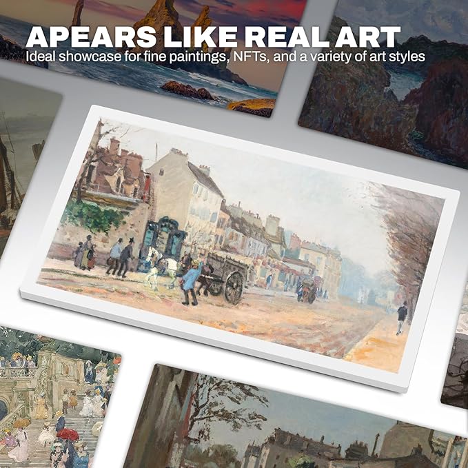 Large Digital Picture Frame 24 inch, 1920x1080 FHD IPS WiFi Digital Photo Frame with Remote, 32GB Storage, Auto-Rotate, Instantly Share Photo/Video via Apps/Email, USB/Mirco SD, White