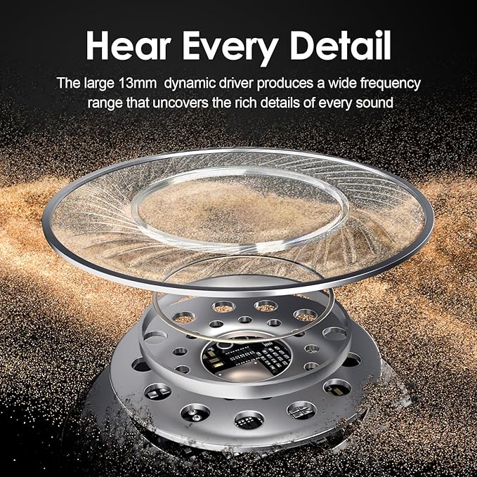 Bluetooth Headphones, 150H Playtime Wireless Bluetooth Earbuds with Earhooks, w/Mic in-Ear Magnetic Neckband Earphone, IPX7 Sweatproof Deep Bass Headset for Home, Traveling, Outdoor, Business Trips