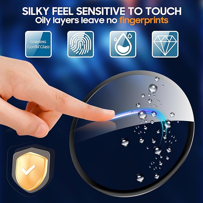 4 Pack Compatible with Garmin Vivoactive 6 Screen Protector PMMA for Garmin Vivoactive 6 Screen Protector Cover Precise Fit,Scratch Resistance