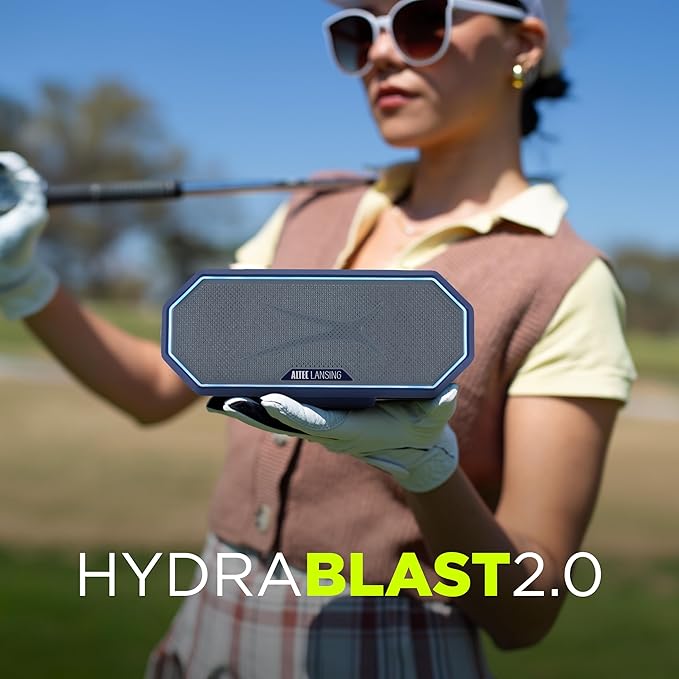 Altec Lansing - Portable Bluetooth Speaker HYDRABLAST 2.0, Waterproof IP67, 20W Output Power, Magnetic Bluetooth Speaker (Dallas Cowboys)