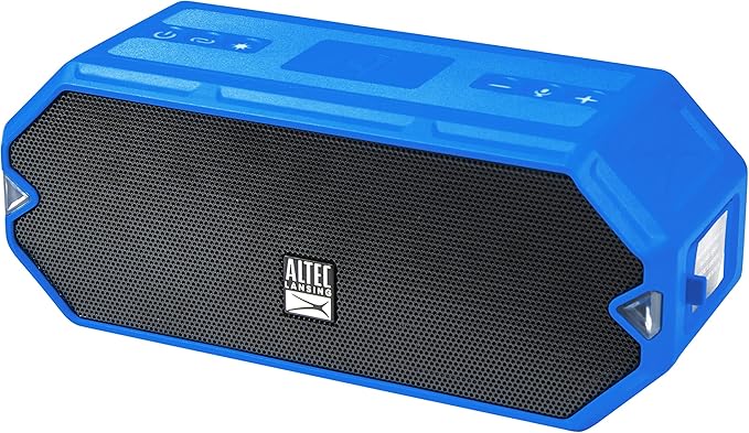 Altec Lansing - HydraBlast Wireless Portable Bluetooth Speaker, IP67 Waterproof for Parties, USB C Rechargeable Outdoor Speakers with Built in Phone Charger and LED Lights, 20 Hour Playtime