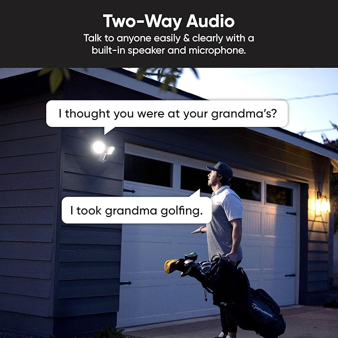 WYZE Floodlight Camera v2, Security Camera Outdoor, 2K HD with Color Night Vision, 2800-Lumen LEDs, 160° Wide View, 105dB Siren, Works with Alexa & Google Assistant, Wired, Free Expert Support