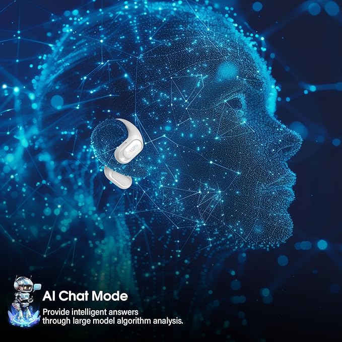 AI Translation Earbuds Real Time with Audio and Video Calls, 164 Language/7 Translation Modes Translator Earbuds Bluetooth 5.4 with APP, 50H Translate Ear Buds Device for Business/Learning, White