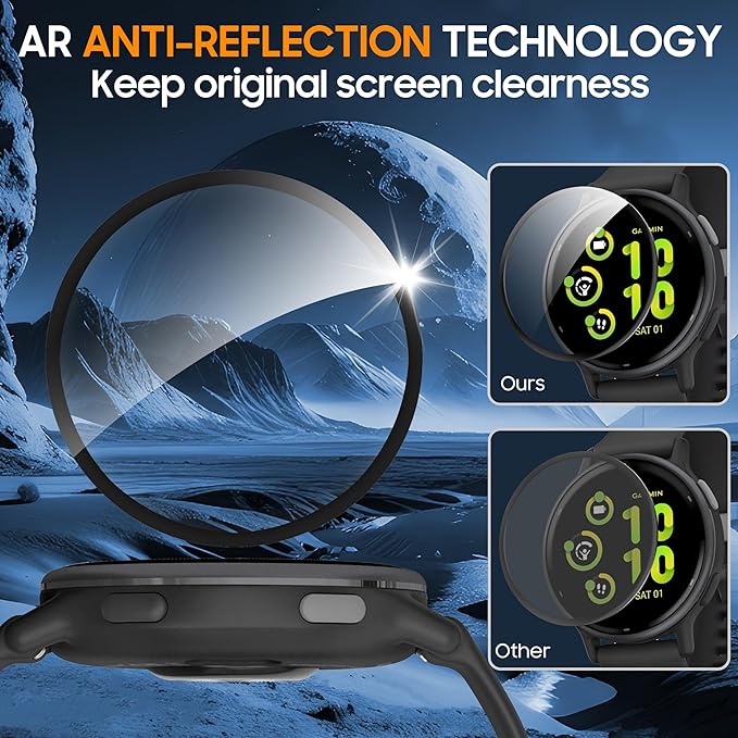 4 Pack Compatible with Garmin Vivoactive 5 Screen Protector PMMA for Garmin Vivoactive 5 Screen Protector Precise Fit,Scratch Resistance