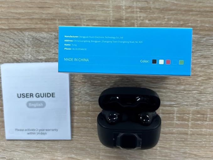 Wireless Earbuds, 2025 New Bluetooth 5.4 Headphones HiFi Stereo with 4 ENC Mic, 40H Mini Ear Buds In-Ear Noise Cancelling Earbuds with LED Screen, Ultra Light Bluetooth Earphones White for Android iOS