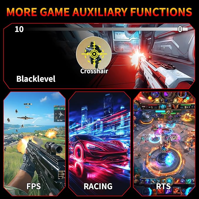 SANSUI 27 Inch WQHD 2560X1440 Curved Gaming Monitor, 180Hz MPRT 1ms Computer Monitor,HDMI2.0 * 2, DP1.2 * 2, Freesync, Curved 1500R, 5000:1 Contrast Ratio, 120% sRGB,HDR(ES-G27C1Q DP Cable Included)