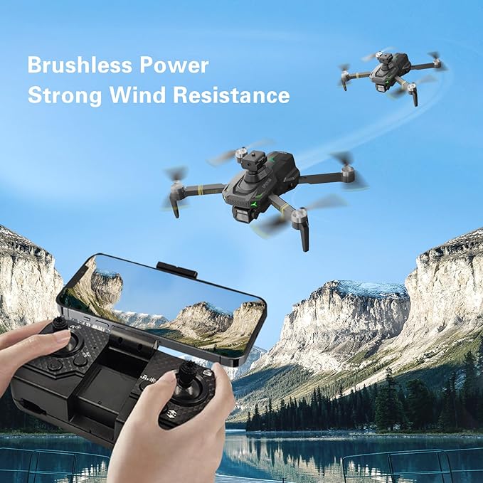 Drone with Camera, 1080P HD Foldable Drone with Gravity Control, Gesture Selfie, Altitude Hold, 360° Flip, One Key Start, 1 Batteries – Beginner-Friendly Toy for 12+ Boys and Girls