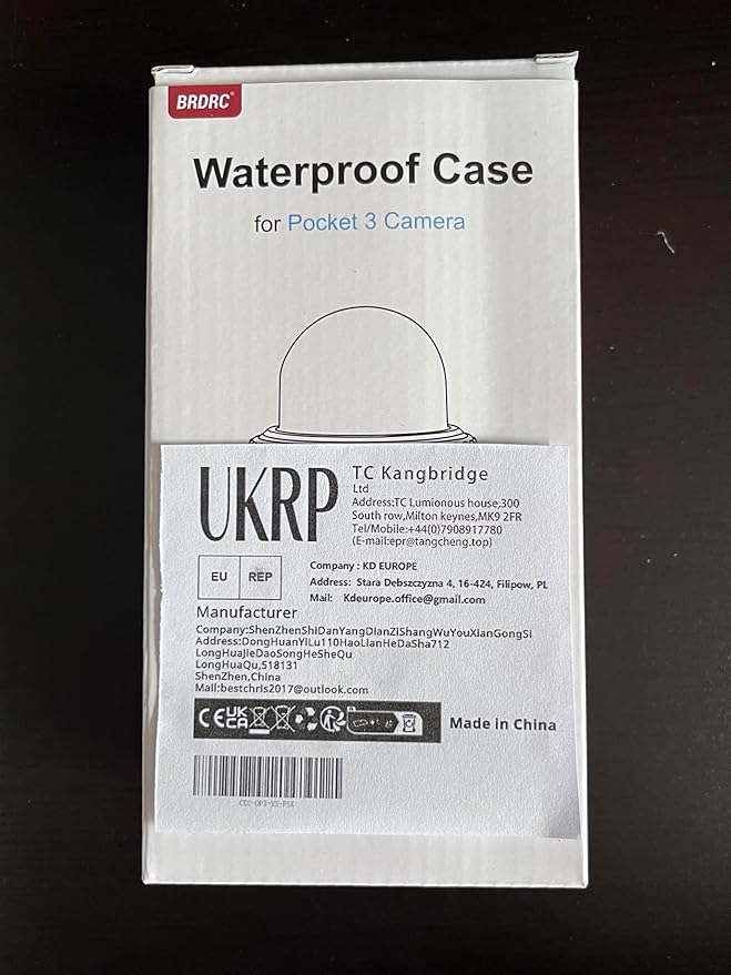 40M (131ft) Osmo Pocket 3 Underwater Dive Case Housing Protective Housing Shell for DJI Osmo Pocket 3 Waterproof Accessories-Transparent