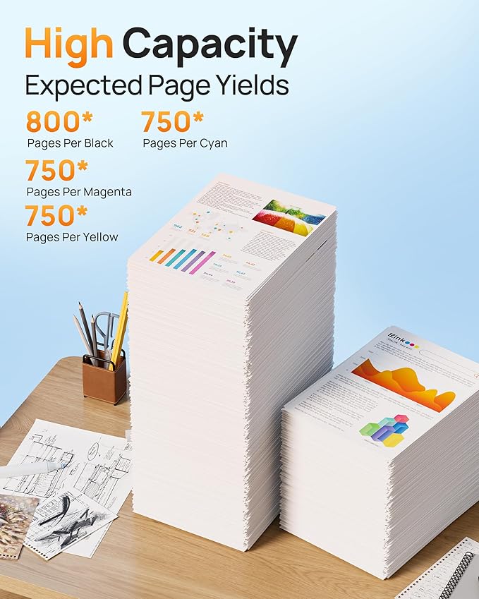 E-Z Ink Compatible 564xl Ink cartridges for hp Printers Replacement for hp 564 Ink cartridges Combo Pack for PhotoSmart 7520 7510 6510 6520 5520 7525 5514 DeskJet 3520 3522 OfficeJet 4620 (10Pack)