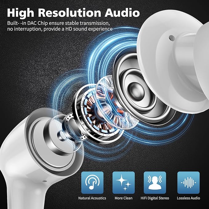 USB C Earbuds with Mic for iPhone 17 16e 16 15, Type C in-Ear Wired Headphones Volume Control Noise Isolation Sport Headset for iPad Air Pro Samsung Fold 6 Galaxy S25 S24 S23 Oneplus 13 12 Pixel 8 7