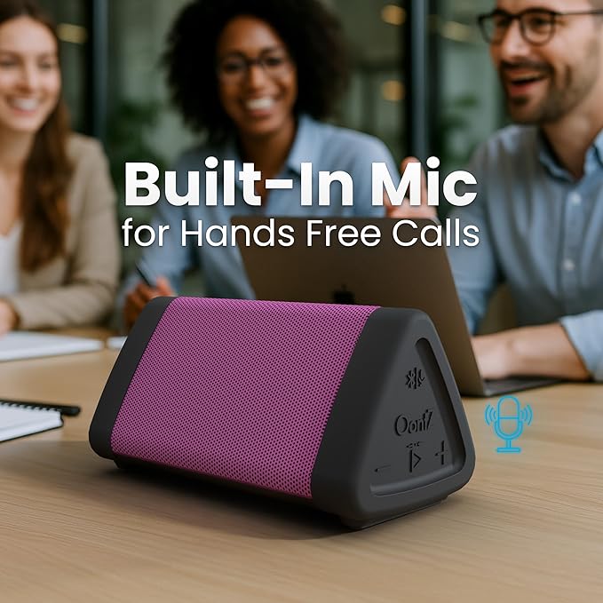 Oontz Upgraded Angle 3 Portable Bluetooth Speaker 5.0, 2 Pack - 10W Sound, 14-Hr Battery, 100ft Wireless Range, IPX5 Water-Resistant, Budget-Friendly Small Speaker for Travel, Outdoor or Home (Pink)