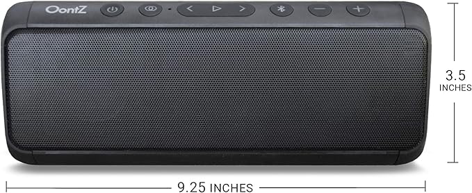 OontZ Pro Bluetooth Speaker 5.4 | 21W High-Power Audio, Deep Bass Boost, Dual Stereo Pairing, IPX7 Waterproof, 100ft Range, Power Bank Feature for Outdoor & Party Use (Black)