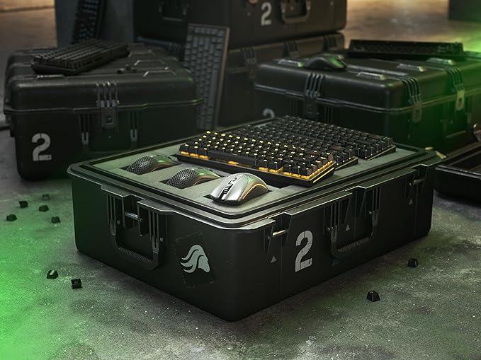 Glorious Gaming Model O 2 Wireless Gaming Mouse - Hybrid 2.4GHz & Bluetooth Wireless, 68g Superlight, Long Battery Life, 26k BAMF 2.0 Sensor, RGB, Ambidextrous, 6 Buttons, PTFE Feet - Black