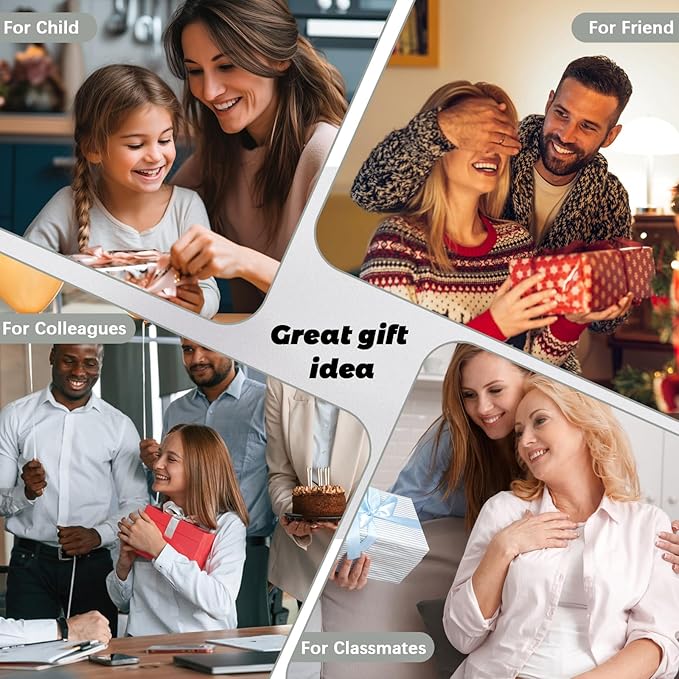 Standard Calculator - Gray White with 12 Digit Display and Big Buttons, Cute Office Calculator