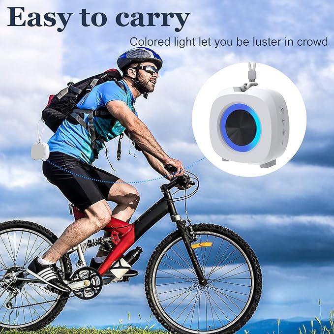 Bluetooth Speaker Portable Media Players Clear Loud Stereo Sound Deep Bass Wireless Speaker With Lights TWS IPX5 Waterproof Small Speakers Long Playtime for Home/Party/Outdoor/Beach Electronic Gadgets