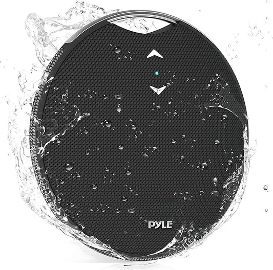Pyle Portable Bluetooth Speaker with Loud Crystal Clear Sound - Mini IPX7 Waterproof, Super Bass Speakers Bluetooth Wireless for Shower, Beach, Pool, Small Portable Speaker for Outdoor, Gift Ideas