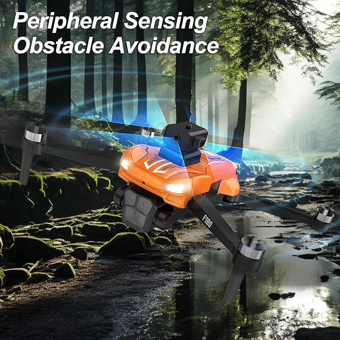 GPS Drone with 4K Camera 4.5" LCD RC Screen for Adults,Follow me Drone Professional Auto Return Home Circle Fly,Smart Obstacle Avoidance for Beginners Optical Flow Positioning,Portable,under 249g