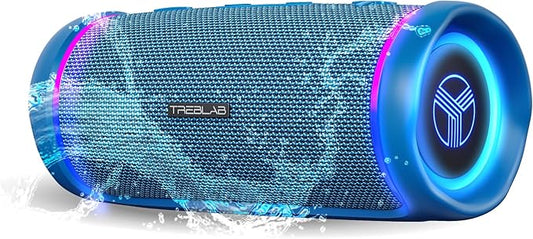 TREBLAB HD77 - Portable Bluetooth Speaker - Powerful 360° Sound, 30W Audio with Impactful Bass, 20H Battery, IPX6 Waterproof, Shockproof, TWS Stereo, Speaker Bluetooth Wireless for Outdoor, Beach Pool