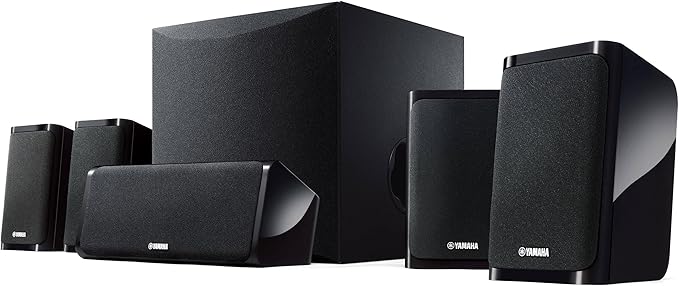 Yamaha Audio YHT-4950U 4K Ultra HD 5.1-Channel Home Theater System with 8" 50W RMS Powered Subwoofer Speakers, AV Receiver, True Surround Sound with Bluetooth Music Streaming (Black)